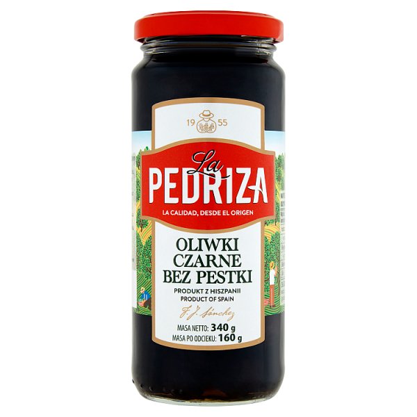 La Pedriza Oliwki czarne bez pestki 340 g