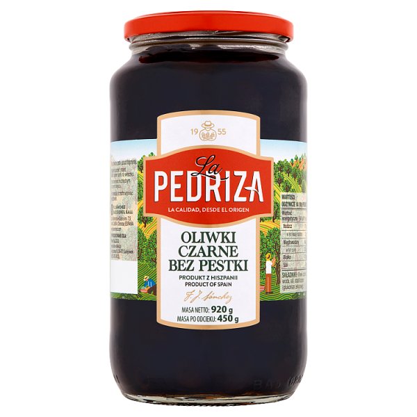 La Pedriza Oliwki czarne bez pestki 920 g