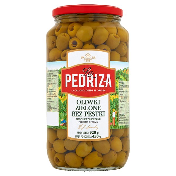 La Pedriza Oliwki zielone bez pestki 920 g