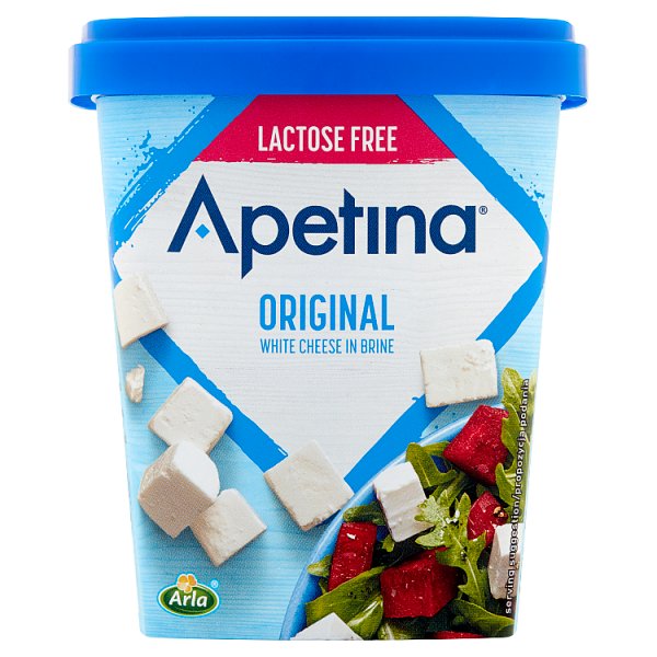 Arla Apetina Ser biały sałatkowy w kostkach bez laktozy 430 g