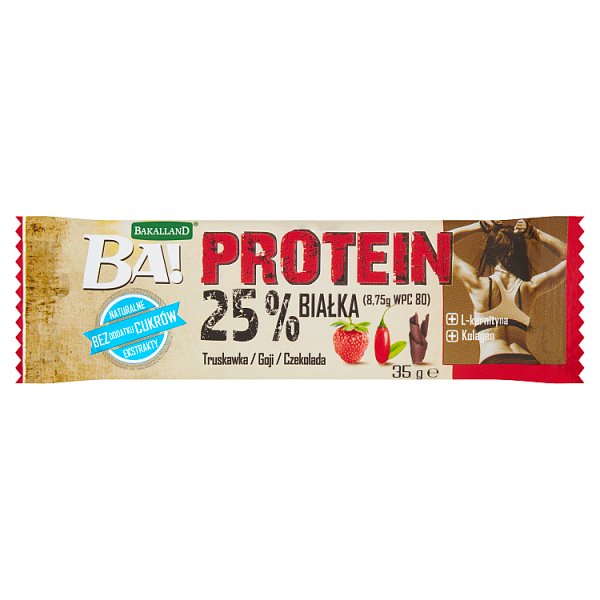 Bakalland Ba! Protein Baton truskawka goji czekolada 35 g