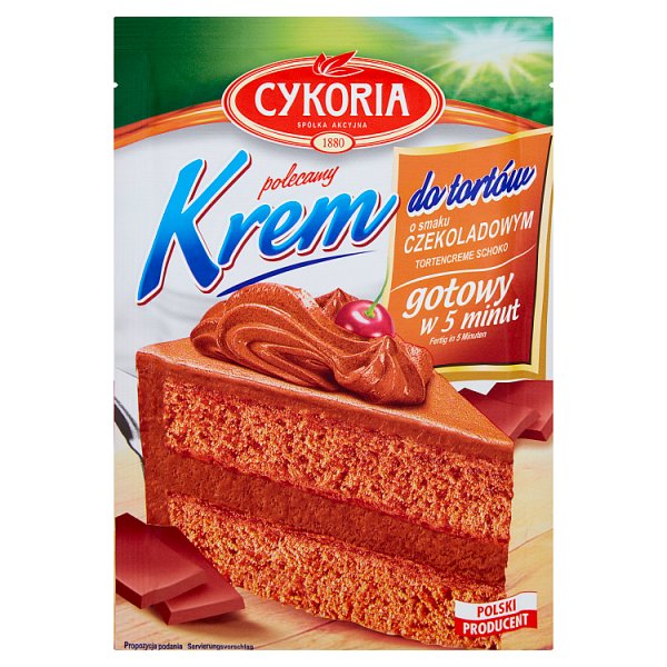 Cykoria Krem do tortów o smaku czekoladowym 100 g