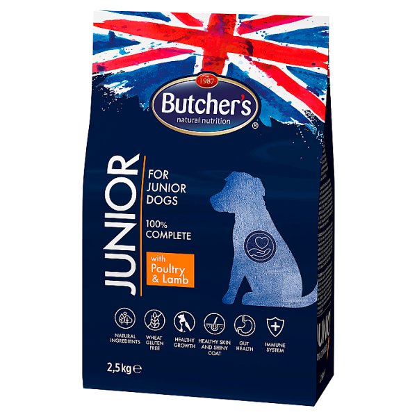 Butcher&#039;s Functional Junior Karma dla psów z drobiem i jagnięciną 2,5 kg