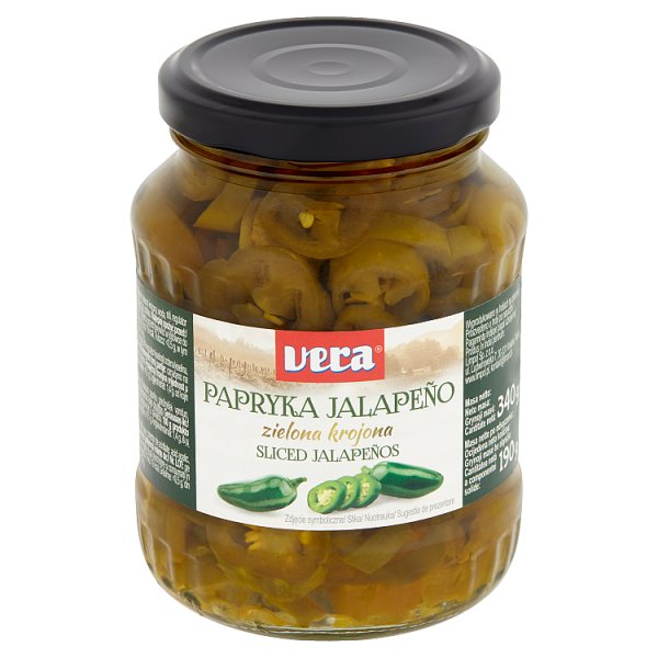 Vera Papryka Jalapeño zielona krojona 340 g