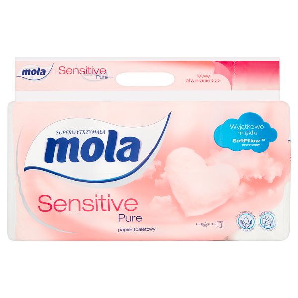 Mola Sensitive Pure Papier toaletowy 8 rolek