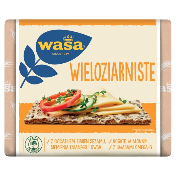 Wasa Pieczywo chrupkie wieloziarniste 215 g