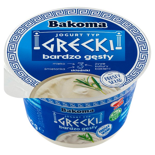 Bakoma Jogurt naturalny typ grecki 180 g