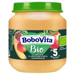 BoboVita Bio Jabłka z nektarynką i bananem po 5 miesiącu 125 g