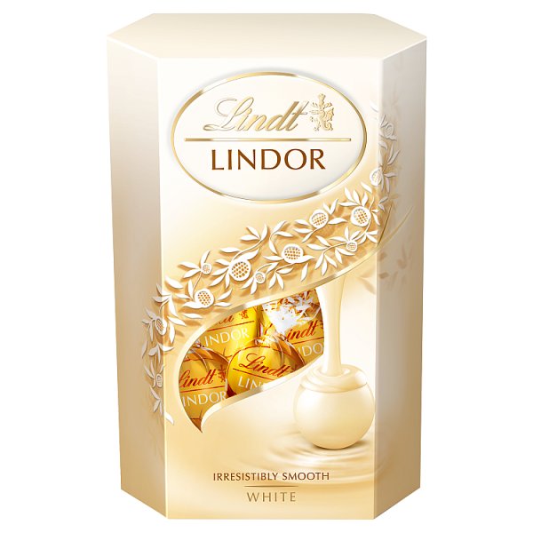 Lindt Lindor Praliny z czekolady białej 200 g