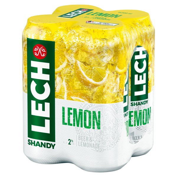Lech Shandy Lemon Piwo z lemoniadą 4 x 500 ml, 1 szt/2,000 litr, Lech ...