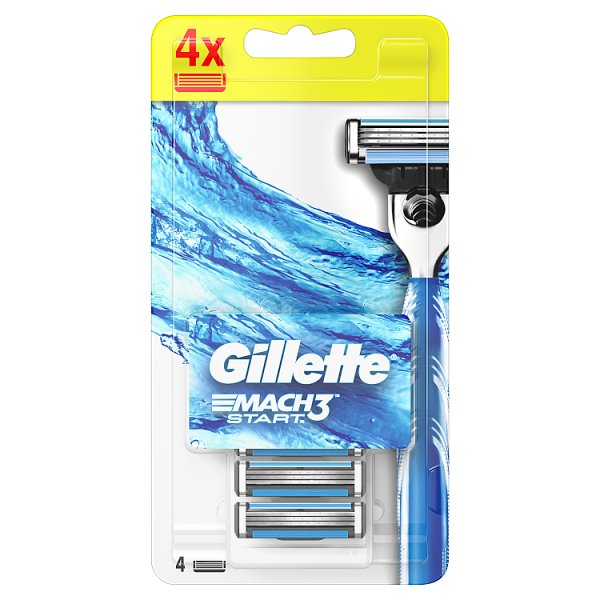 Gillette Mach3 Start Ostrza do maszynki do golenia, 4 sztuki