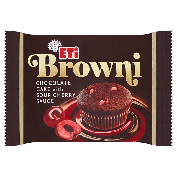Eti Browni Babeczka z czekoladą i nadzieniem o smaku wiśniowym 45 g