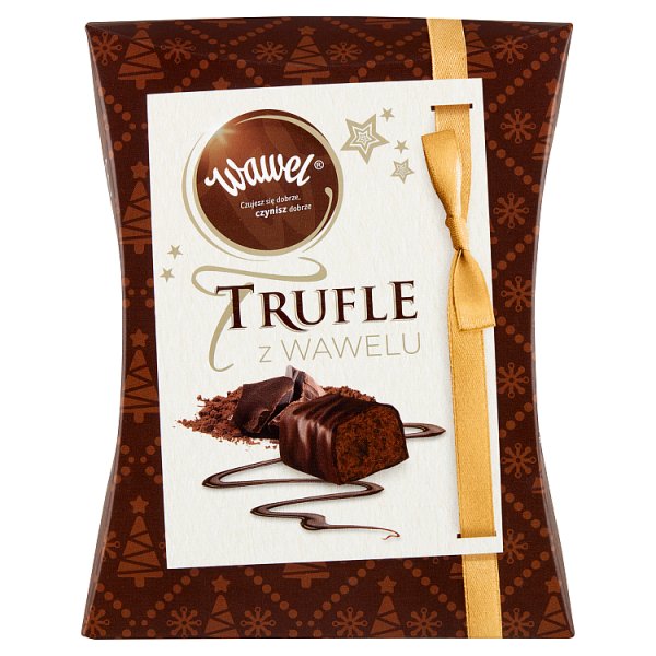 Wawel Trufle z Wawelu Cukierki kakaowe o smaku rumowym w czekoladzie 250 g