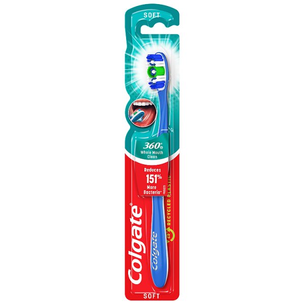 Colgate 360° Whole Mouth Clean Szczoteczka do zębów miękka SOFT