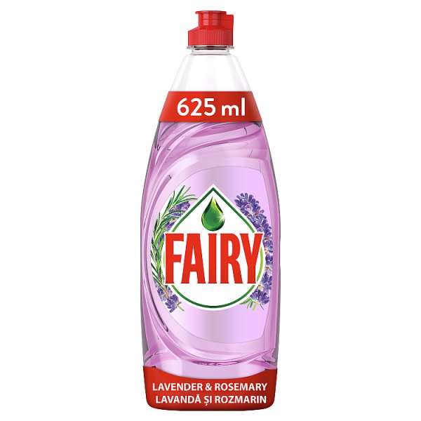 Fairy Naturals Płyn do mycia naczyń z naturalnym w 100% zapachem lawendy i rozmarynu 650 ML