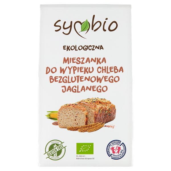 Symbio Ekologiczna mieszanka do wypieku chleba bezglutenowego jaglanego 430 g