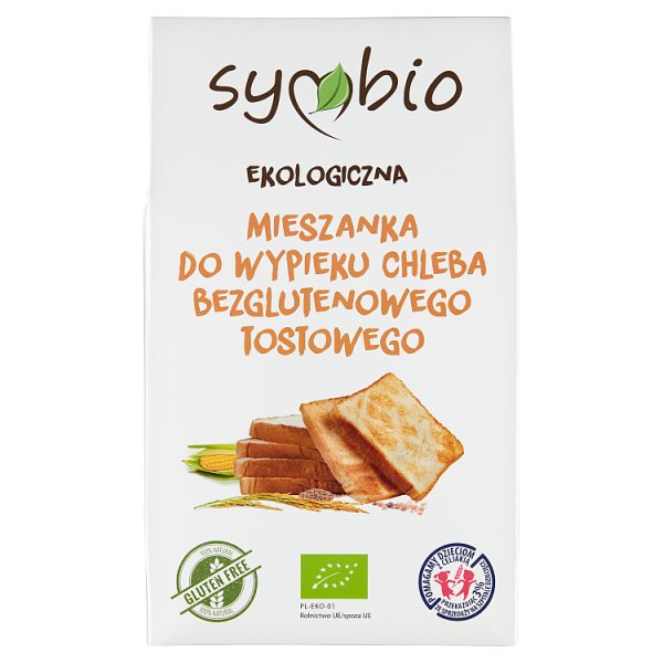 Symbio Ekologiczna mieszanka do wypieku chleba bezglutenowego tostowego 450 g