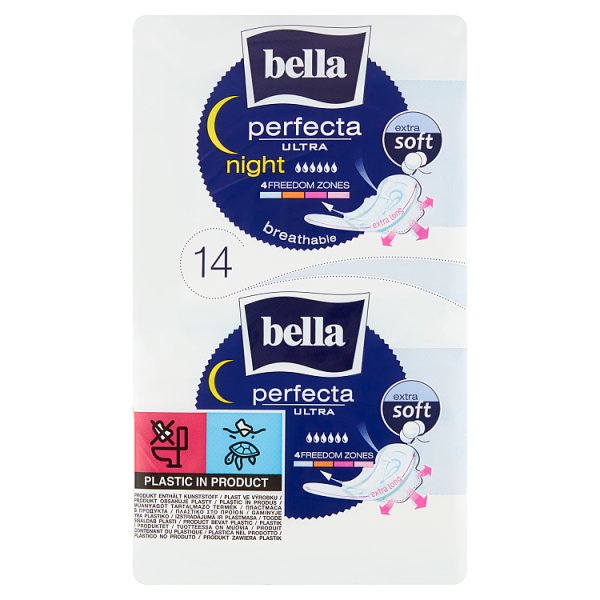 Bella Perfecta Ultra Night Extra Soft Podpaski higieniczne 14 sztuk