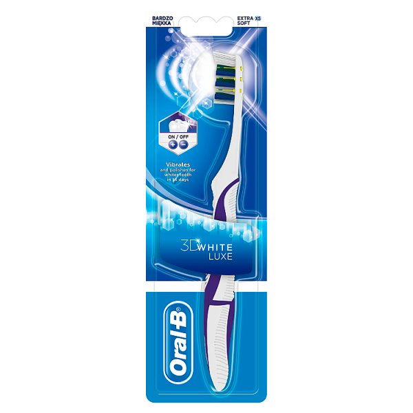 Oral-B 3DWhite Luxe Manualna szczoteczka do zębów, supermiękka