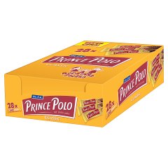 Prince Polo Classic Kruchy wafelek z kremem kakaowym oblany czekoladą 490 g (28 x 17,5 g)