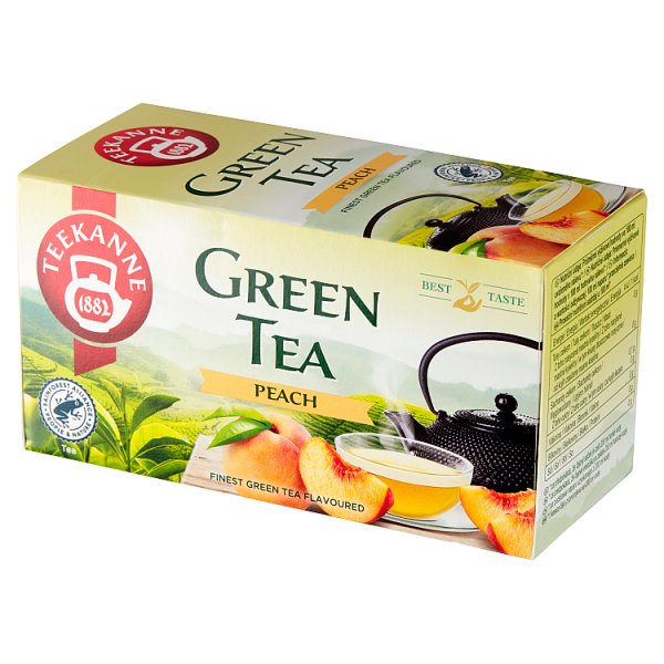 Teekanne Green Tea Peach Aromatyzowana herbata zielona 35 g (20 x 1,75 g)