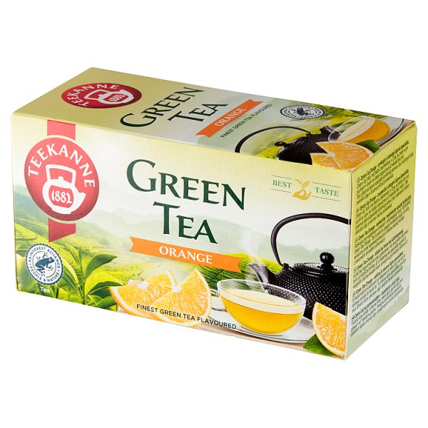 Teekanne Green Tea Orange Aromatyzowana herbata zielona 35 g (20 x 1,75 g)