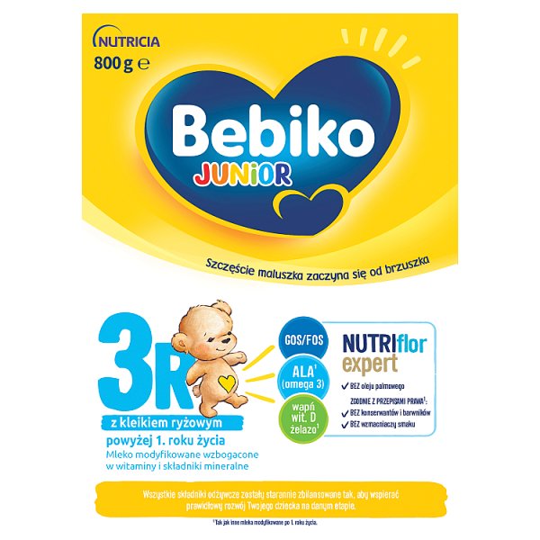 Bebiko Junior 3R Mleko modyfikowane dla dzieci powyżej 1. roku życia 800 g (2 x 400 g)