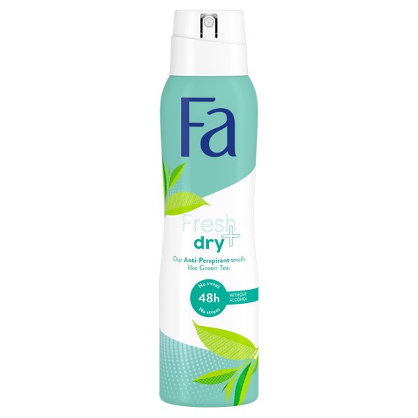 Fa Fresh&amp;Dry Green Tea 48h Antyperspirant w sprayu o zapachu zielonej herbaty 150 ml