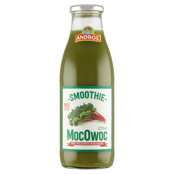 Andros MocOwoc Smoothie rabarbar 0,75 l