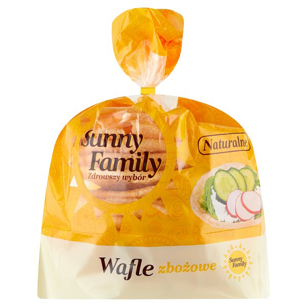 Sunny Family Wafle zbożowe naturalne 60 g (12 sztuk)