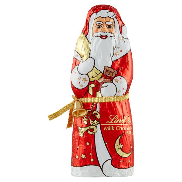 Figurka lindt mikołaj z czekolady mlecznej 