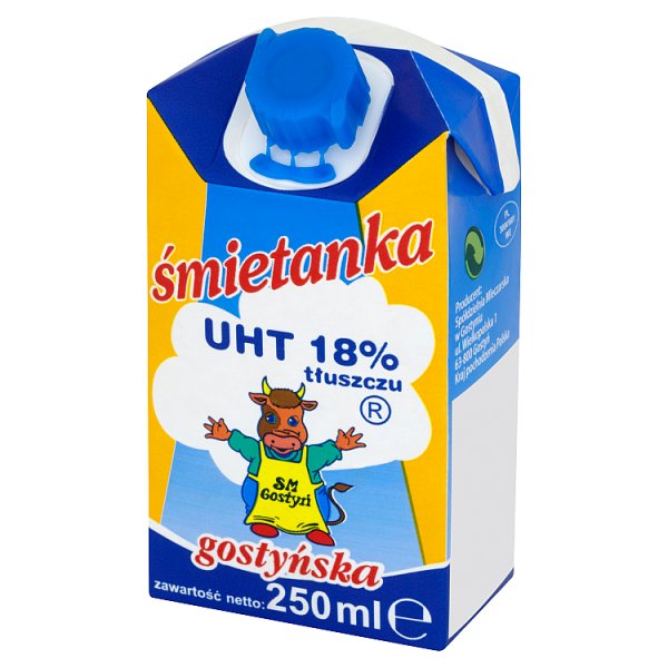 SM Gostyń Śmietanka gostyńska 18 % tłuszczu 250 ml