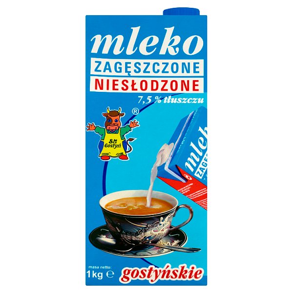 SM Gostyń Mleko gostyńskie zagęszczone niesłodzone 7,5% 1 kg