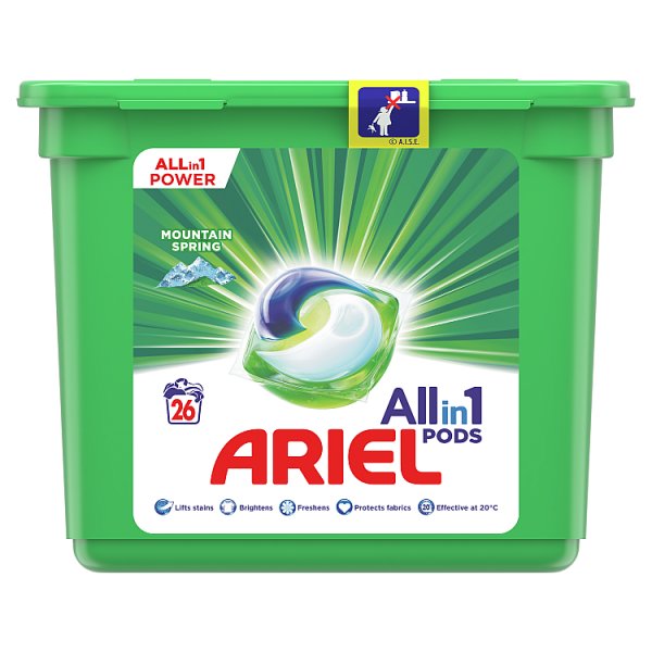 Ariel Allin1 PODS Mountain Spring Kapsułki do prania, 26 prań