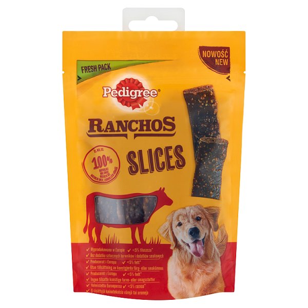 Pedigree Ranchos Karma uzupełniająca dla dorosłych psów plasterki z wołowiną 60 g