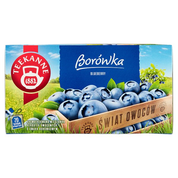 Teekanne Świat Owoców Aromatyzowana herbatka owocowa borówka 45 g (20 x 2,25 g)