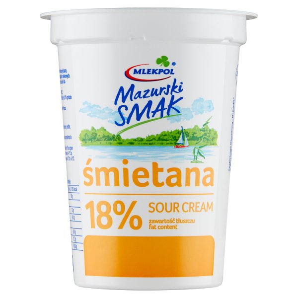 Mlekpol Mazurski Smak Śmietana 18 % 400 g