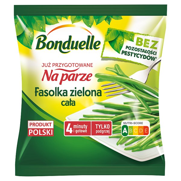 Bonduelle Już przygotowane na parze Fasolka zielona cała 400 g