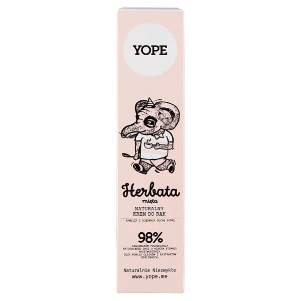 Yope Naturalny krem do rąk herbata mięta 100 ml