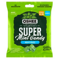 Oshee Vitamin Suplement diety karmelki twarde o smaku miętowym 90 g