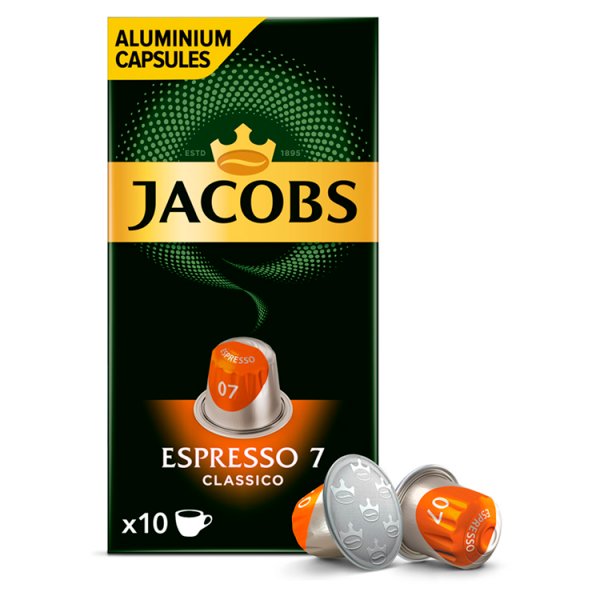 Jacobs Espresso Classico Kawa mielona w kapsułkach 52 g (10 sztuk)
