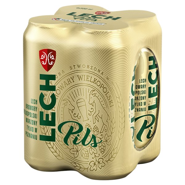 Lech Pils Piwo jasne 4 x 500 ml