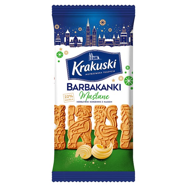 Krakuski Barbakanki Herbatniki korzenne z masłem 200 g