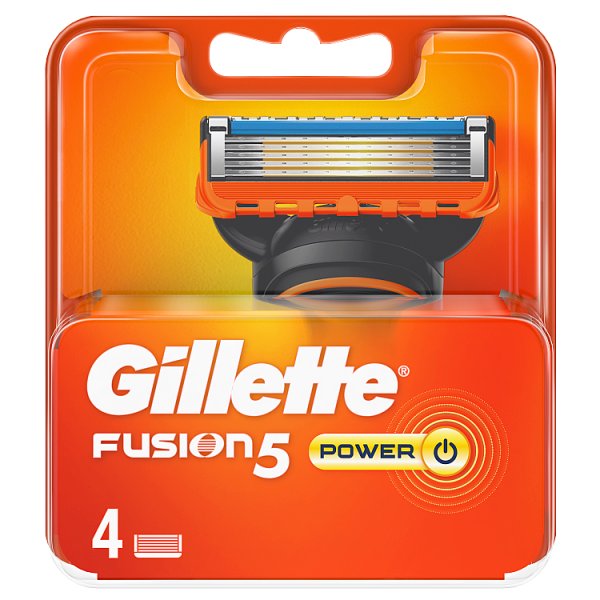 Gillette Fusion5 Power Ostrza wymienne do elektrycznej maszynki do golenia, 4 sztuk