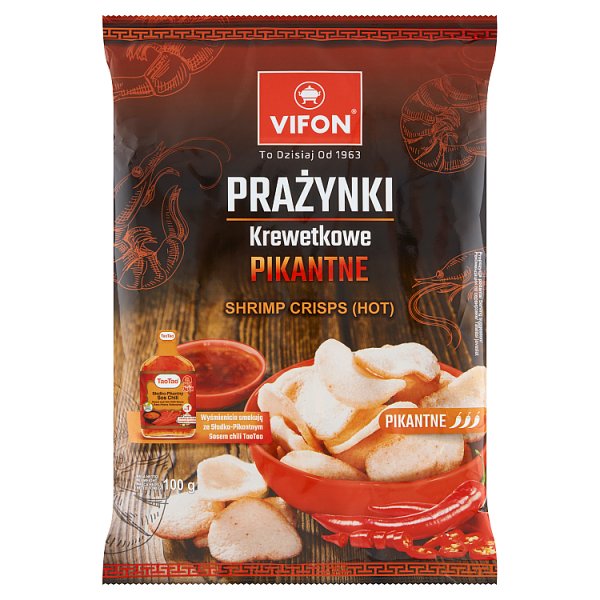 Vifon Prażynki krewetkowe pikantne 100 g