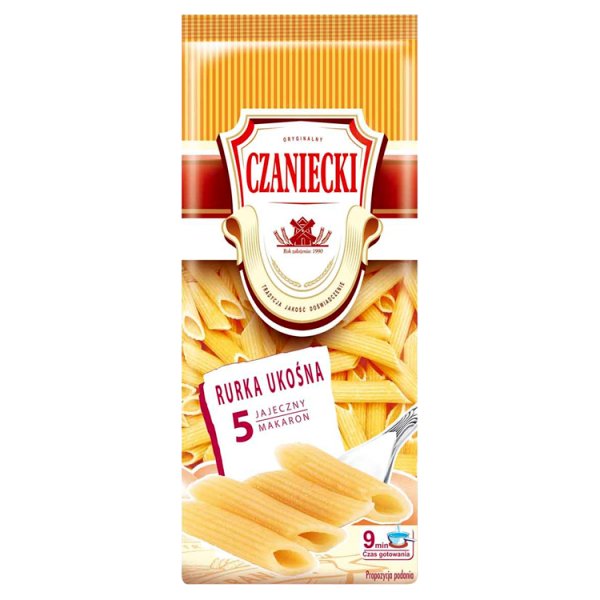 Czaniecki Makaron 5 jajeczny rurka ukośna 250 g