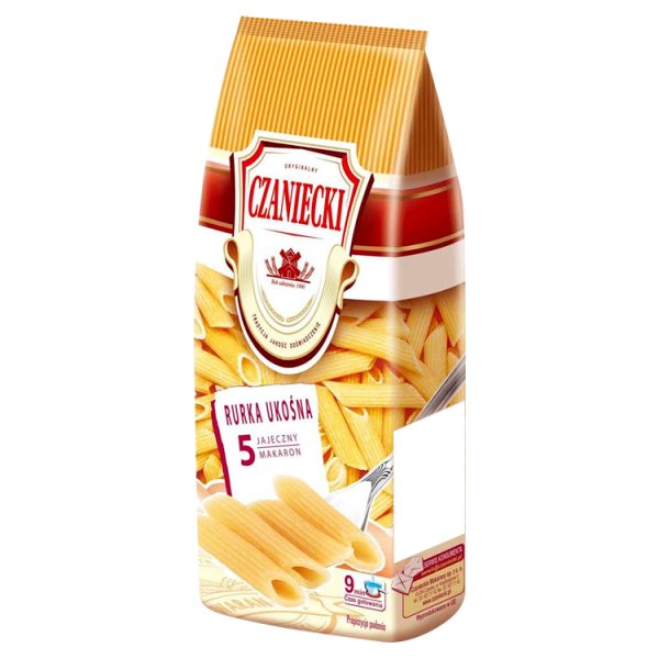 Czaniecki Makaron 5 jajeczny rurka ukośna 250 g