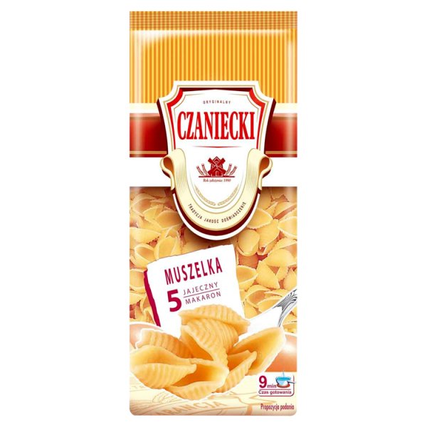 Czaniecki Makaron 5 jajeczny muszelka 250 g