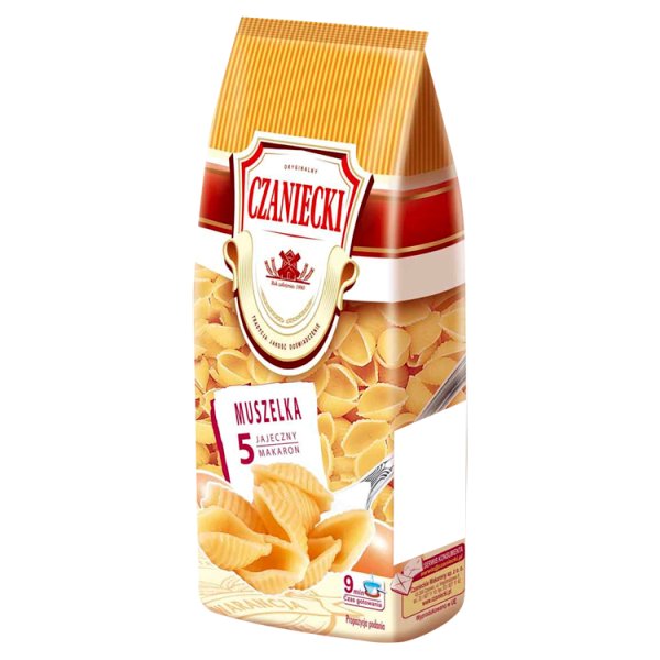 Czaniecki Makaron 5 jajeczny muszelka 250 g