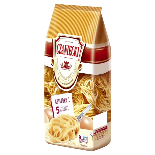 Czaniecki Makaron 5 jajeczny gniazdko 2 500 g